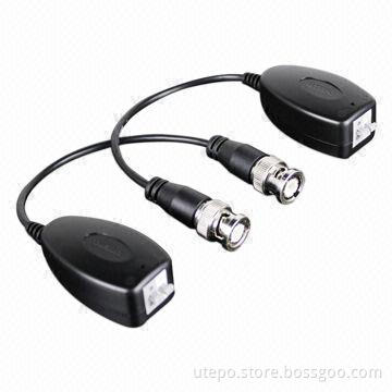 Single Channel Passive Video UTP Transceiver/CCTV Video Balun with Simplified Project Wiring